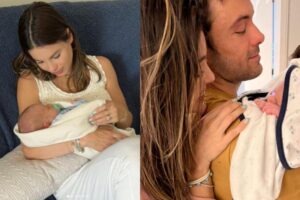 Sthefany Brito conhece sobrinho