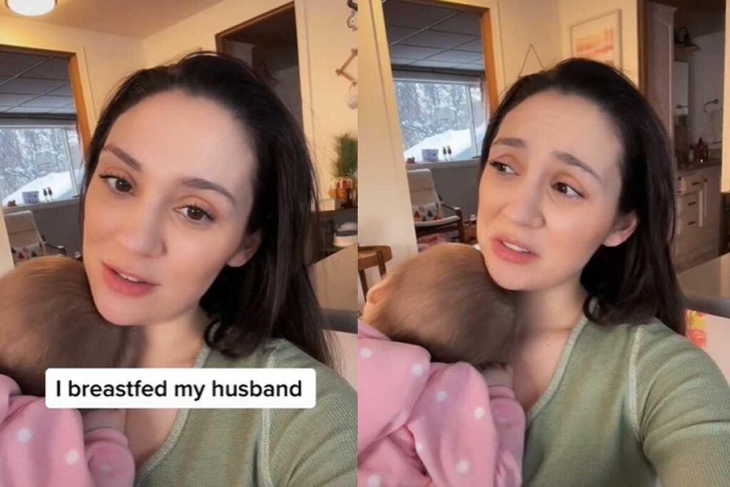 Uma mulher contou que fez um pedido estranho para o marido, após tentativas frustradas de parar com a dor no peito ao amamentar