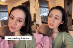 Uma mulher contou que fez um pedido estranho para o marido, após tentativas frustradas de parar com a dor no peito ao amamentar