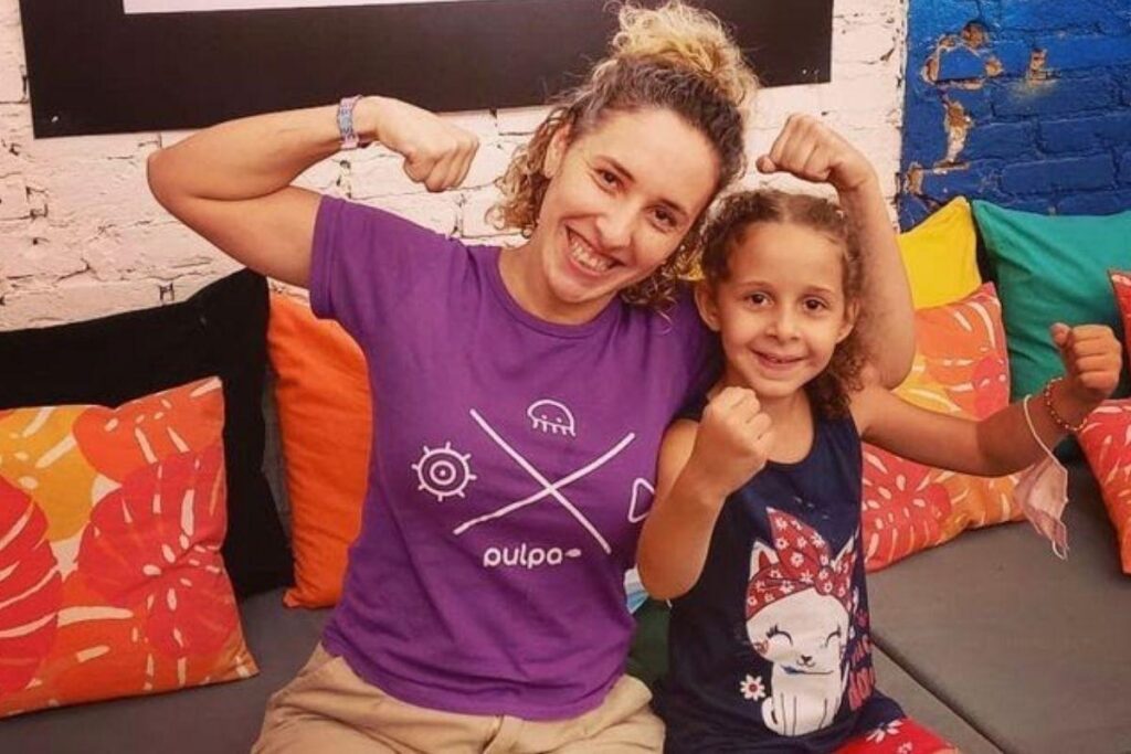 Erica France Fonseca, mãe da Sofia, CEO e cofundadora da Pulpa ganhou o prêmio de Huggies