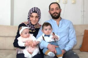 Ela engravidou naturalmente e por FIV