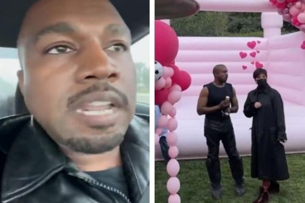 Kanye West apareceu no aniversário da filha após reclamação