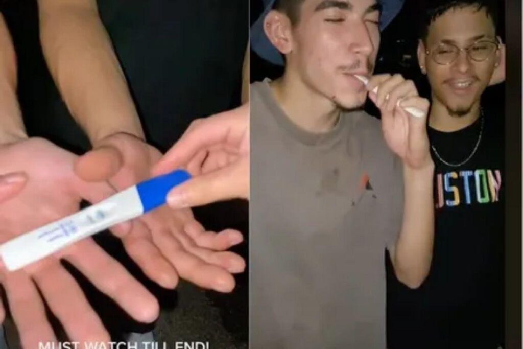 Um dos irmãos de Jasmine ‘fumou’ xixi do teste de gravidez de farmácia