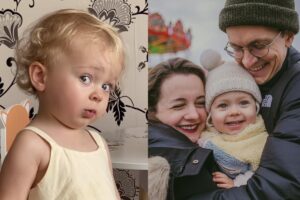 Alice rouba a cena em férias no Brasil