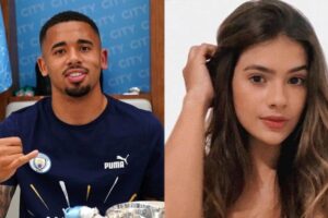 Gabriel Jesus e Raiane Lima esperam o primeiro filho