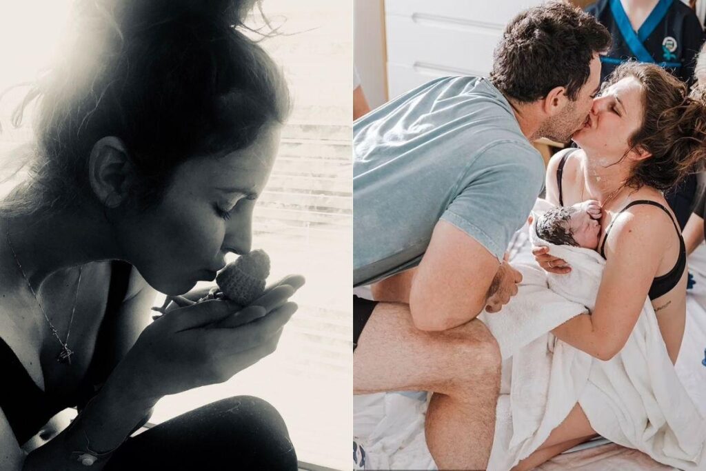 A mãe de dois filhos compartilhou fotos de seu parto domiciliar enquanto ela e seu filho Chase deram as boas-vindas a Jagger em suas vidas