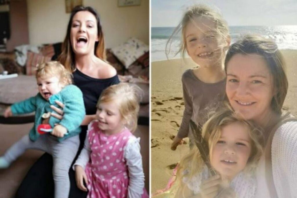 A mãe disse que as filhas são mais saudáveis e felizes assim