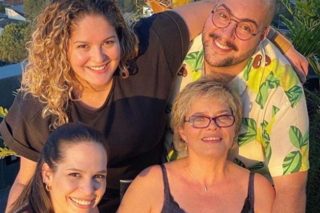 Silvio Santos, Tiago, Lidia e Vivian Abravanel