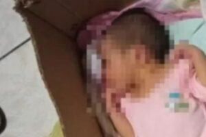 Bebê é encontrada no lixo