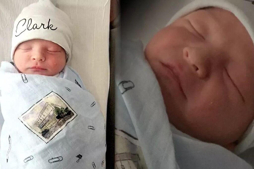 Chris é pai de Clarke