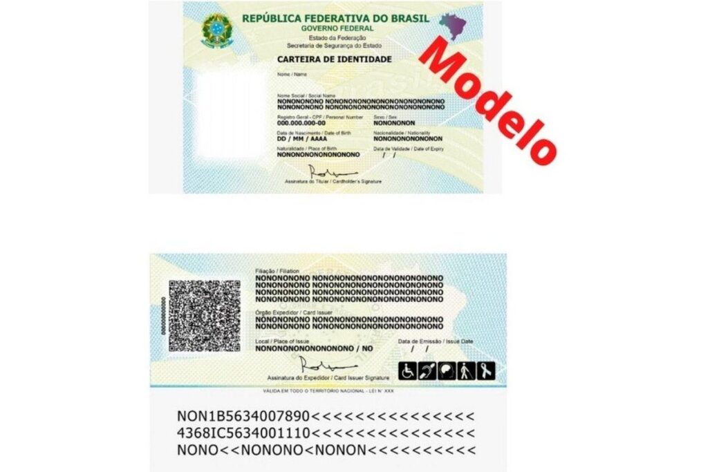 O novo RG terá como identificação única o número do CPF