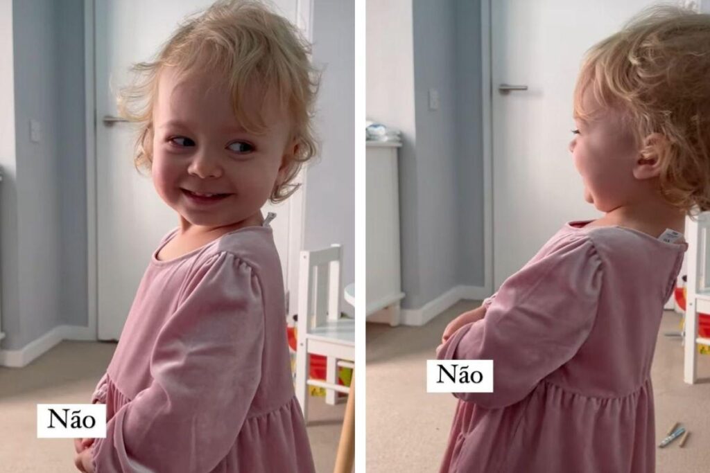 Morgana não pode deixar de filmar Alice cantando o abecedário da Xuxa