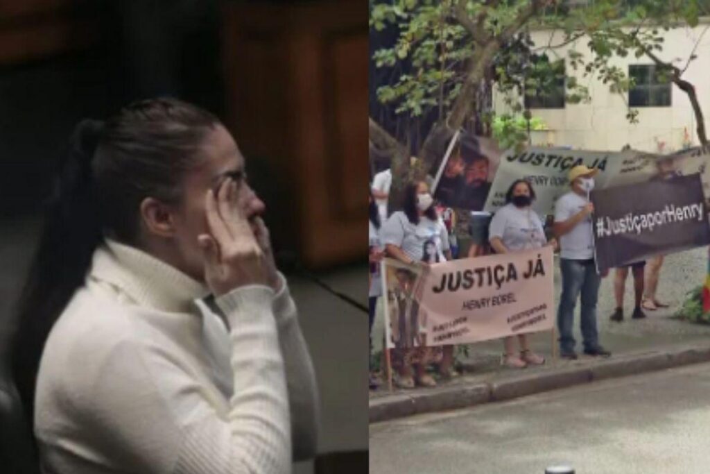 Monique Medeiros deixa depoimento à justiça