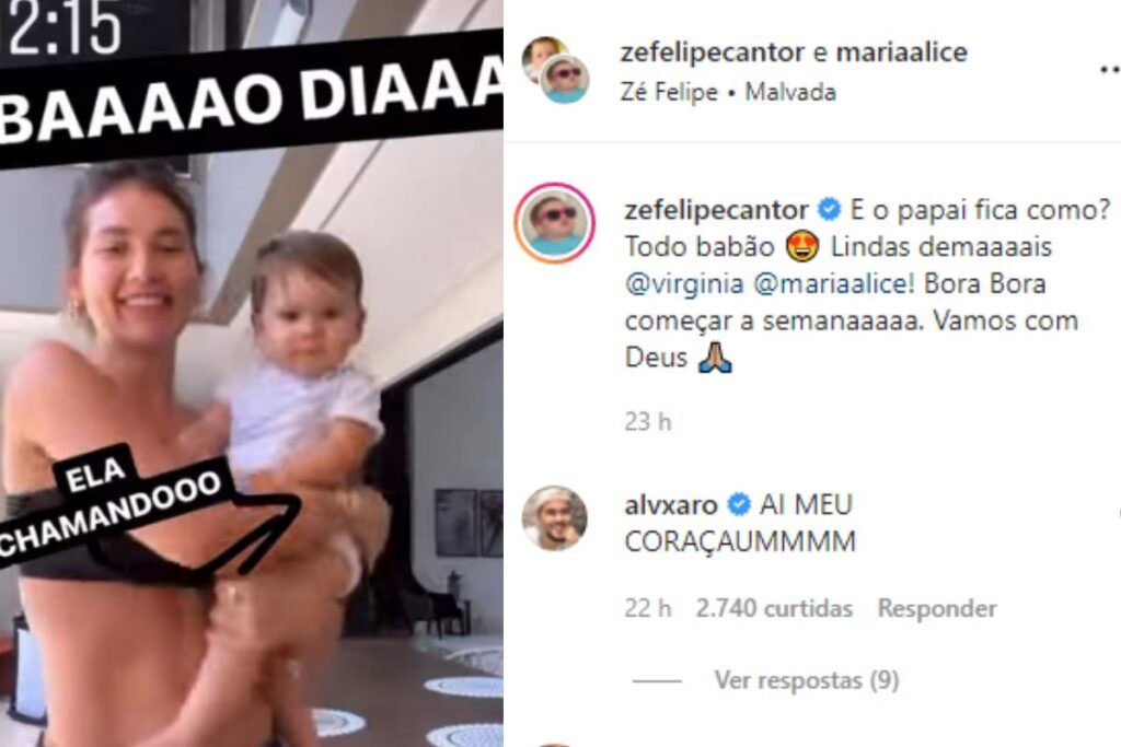 Maria Alice dança junto com a Virginia