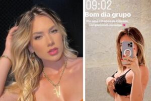 Virginia Fonseca mostra barriga grávida de 2 meses em foto de lingerie