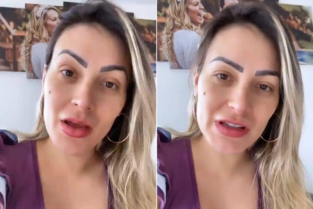 Andressa Urach explica sumiço nas redes sociais ao contar sobre pós-parto