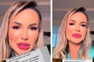Deolane Bezerra mostrou prints de mensagens de vizinhos ofendendo sua família