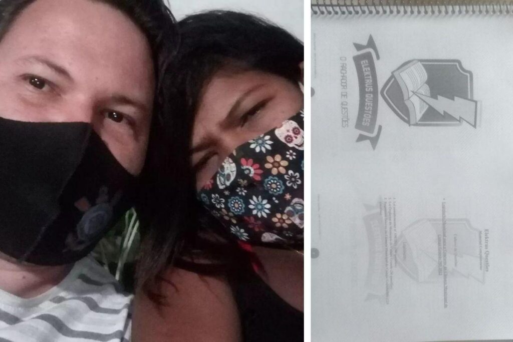 Graças ao esforço com as vendas das apostilas, a família conseguiu sair da miséria