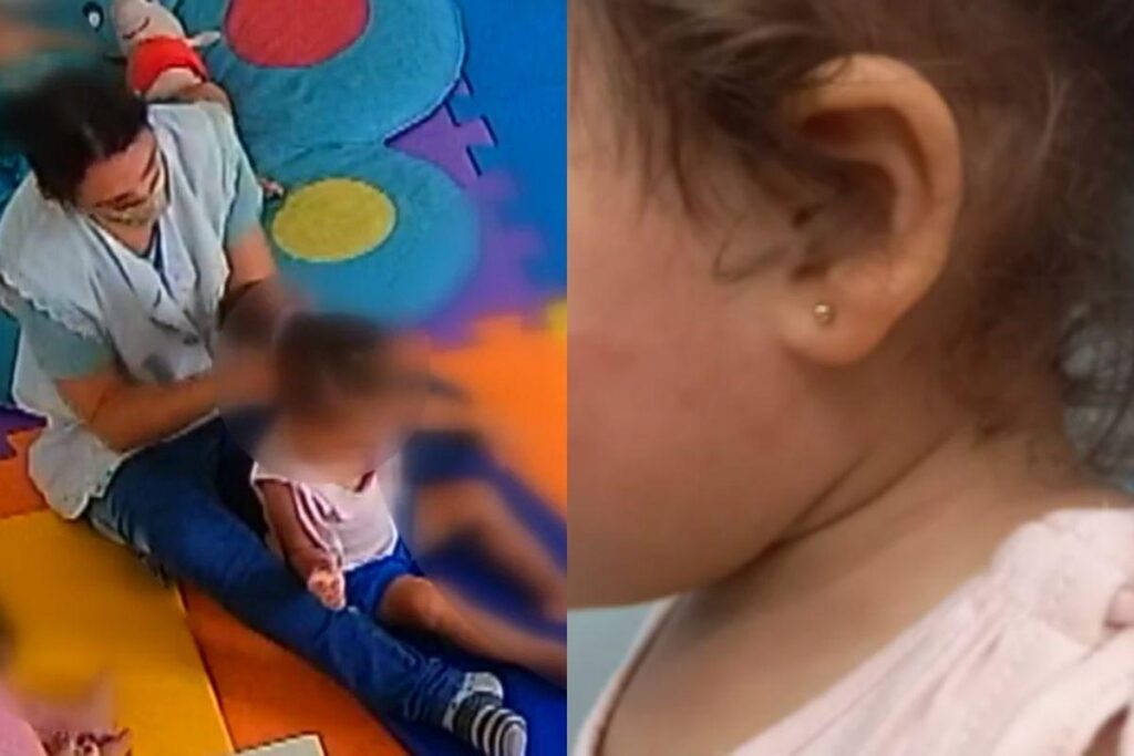 Professora gera revolta após agredir criança de 1 ano em sala de aula