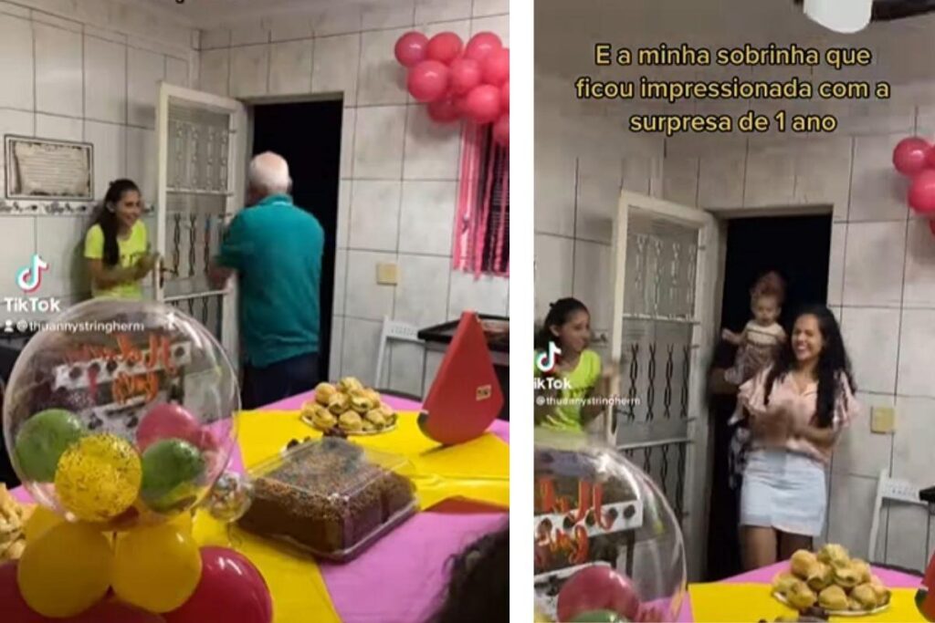 Bebê de 1 ano tem a melhor reação ao ganhar festa surpresa e viraliza