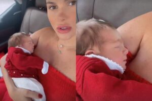 Bárbara Evans compartilha relato sincero sobre amamentação dois dias após nascimento da filha