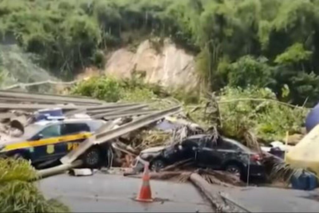 O deslizamento em Paraty deixou diversas vítimas