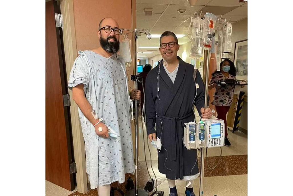 Steve Sanders é pai de dois e precisava de um transplante de rim para viver normalmente