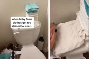 Mãe conta que usa roupas velhas da filha como papel higiênico