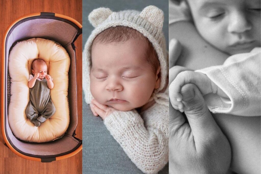 O newborn lifestyle é feito na casa dos pais do bebê, mostrando um clima mais intimista