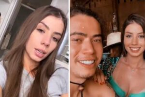 Maria Lina se emociona ao falar do filho