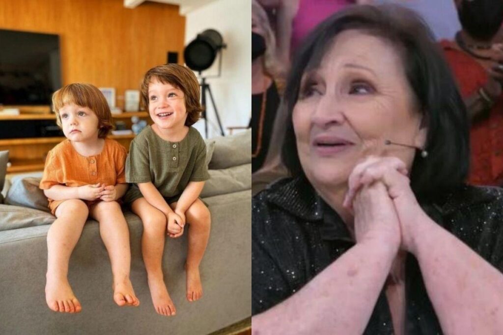 A mãe de Paulo Gustavo se emocionou com o recado dos netos