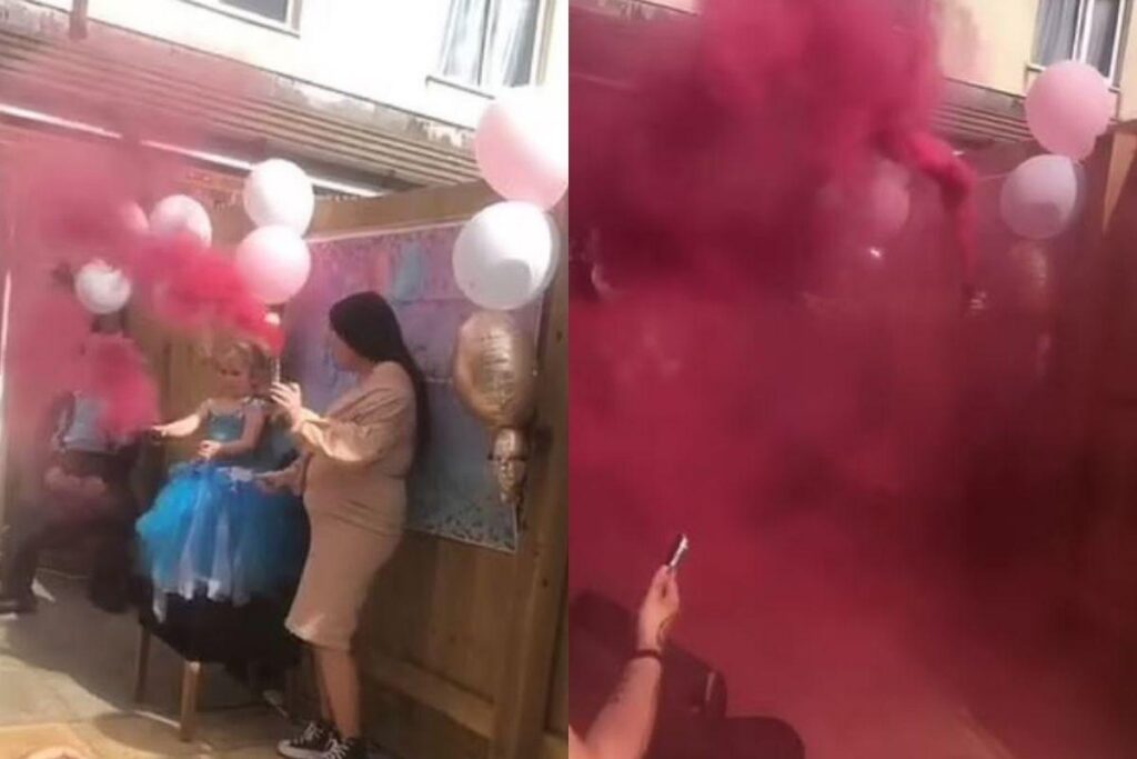 A mãe planejou tudo para o Chá Revelação mas deu ruim no final