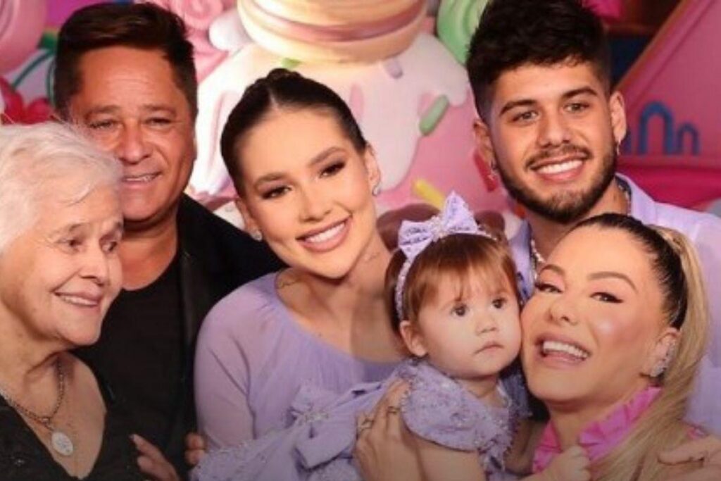 Filhos de Leonardo se reúnem em foto rara durante festa de aniversário da Maria Alice
