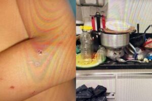 As crianças viviam em condições deploráveis na casa