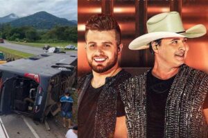 Um acidente com o ônibus da dupla Conrado e Aleksandro gerou 6 mortes e 11 pessoas com ferimentos leves