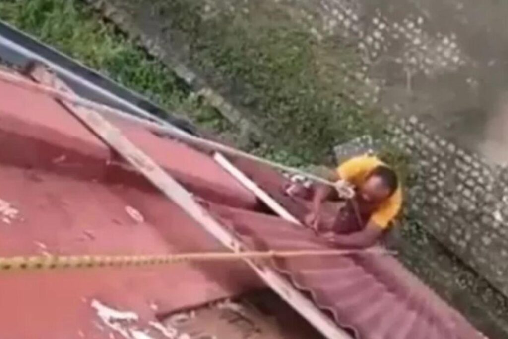 O filho gravou o pai momentos antes do acidente