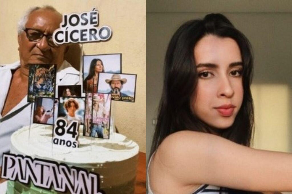 O avô adora assistir a novela Pantanal, e pôde comemorar o aniversário com esse tema