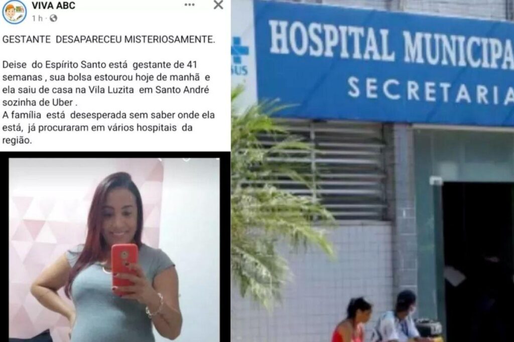 A mulher saiu do hospital sem alta médica