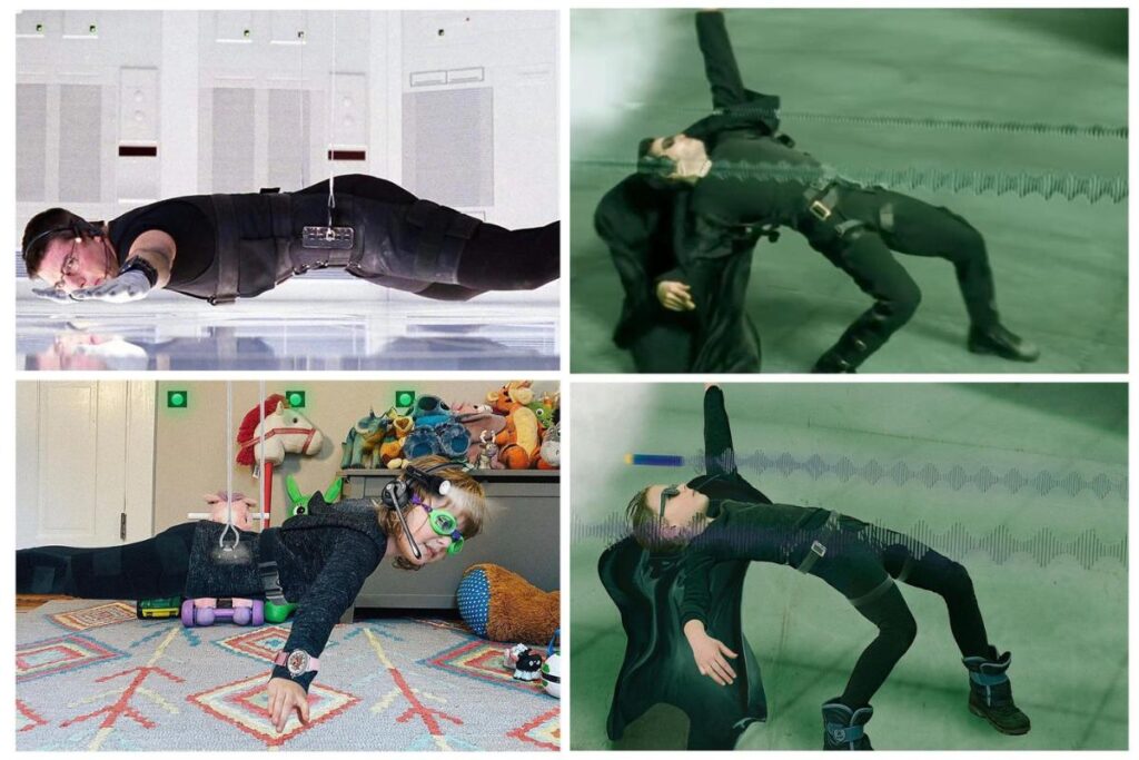 Pai e filha recriam cenas clássicas de filmes