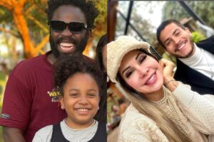 Maria Flor aproveitou a festa de Douglas Silva para tietar Maira Cardi e Arthur Aguiar