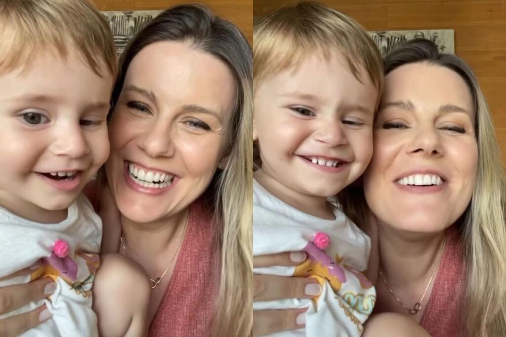 Daiana Garbin mostra filha brincando