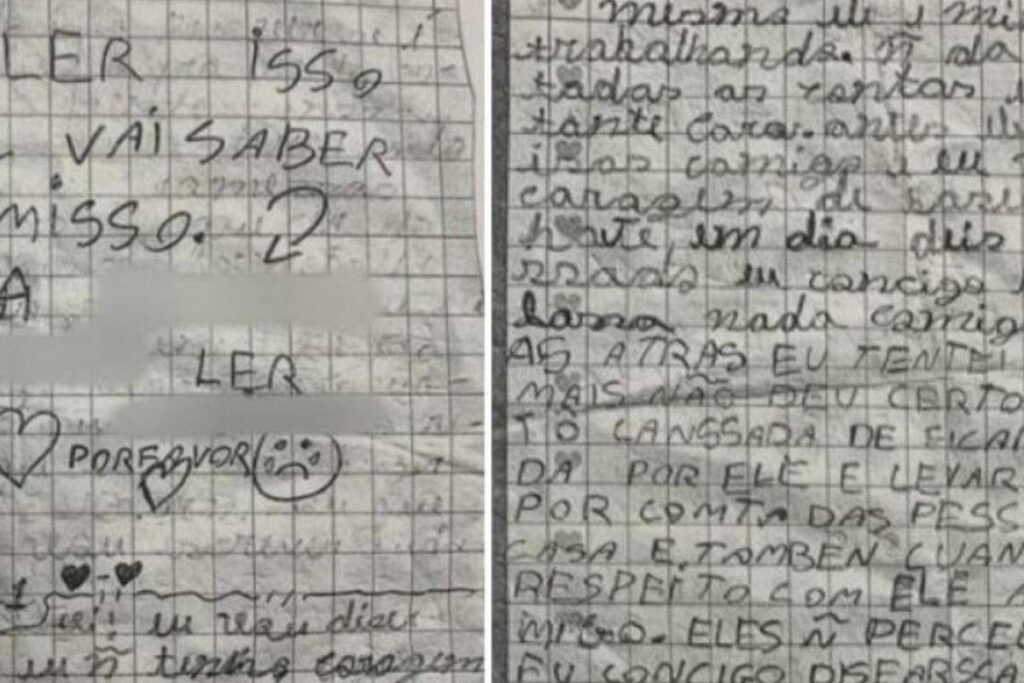 Menina denuncia estupro por meio de uma carta