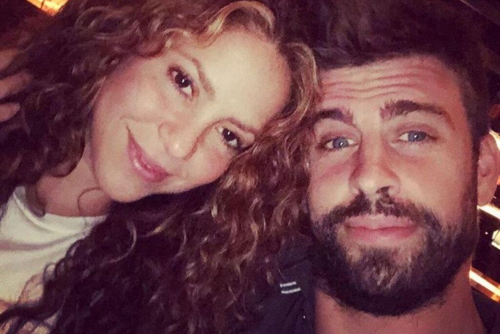 Shakira e Piqué com os filhos, Milan e Sasha