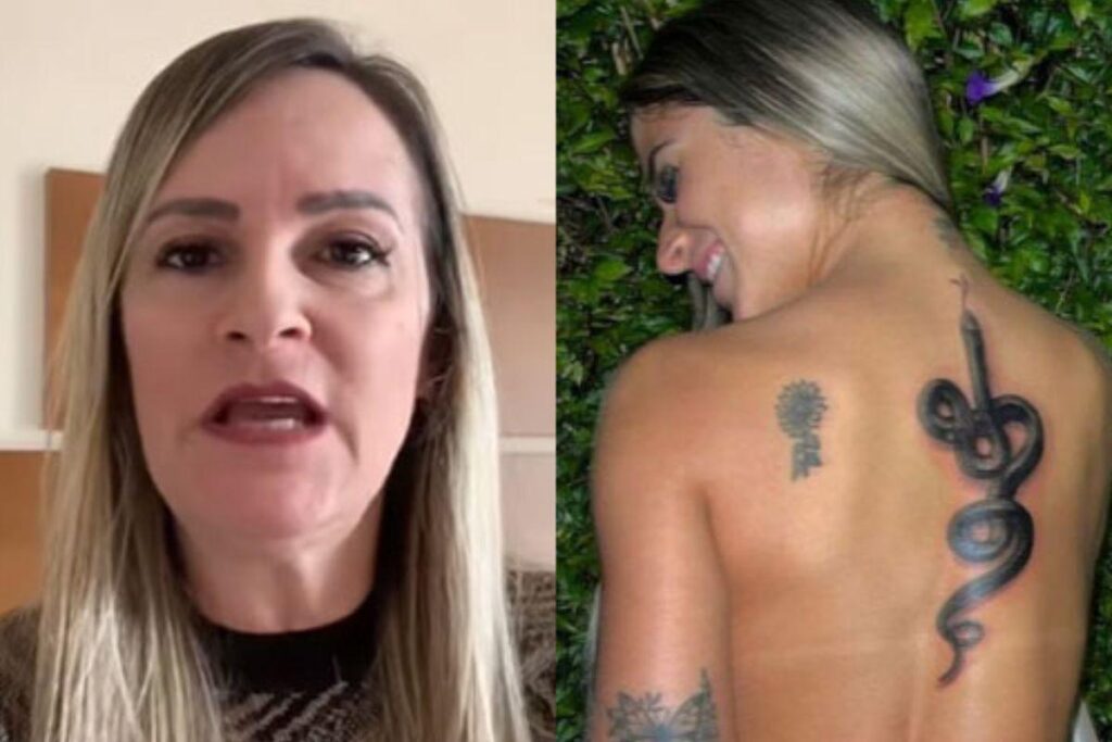 Jovem faz tatuagem e se arrepende