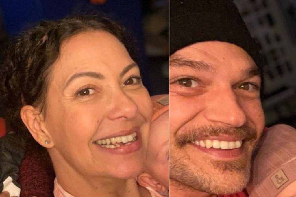 Fabiula Nascimento recria foto antes e depois com os gêmeos