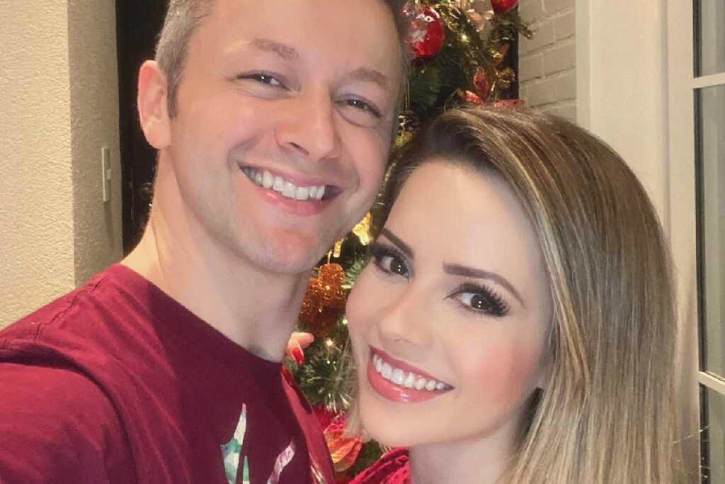 O filho Theo junto de sua falecida madrinha, Patrícia Kisser