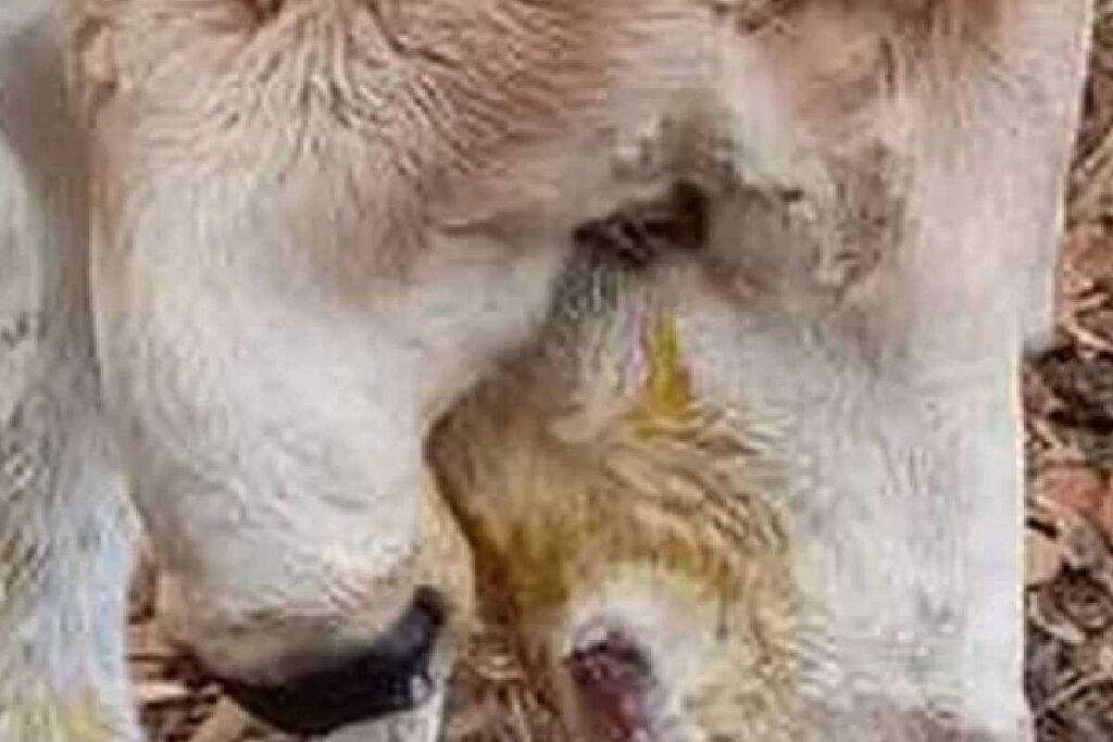 Uma bezerra nasceu com duas cabeças na Bahia, mas não resistiu