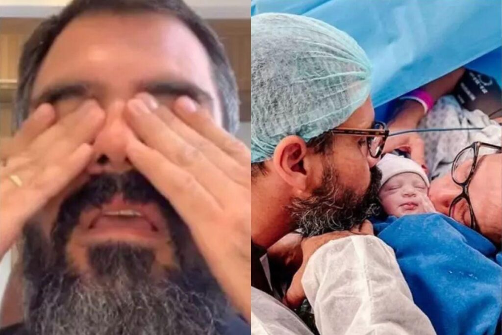 Nas últimas semanas, o ator veio atualizando o estado de saúde da filha aos seguidores