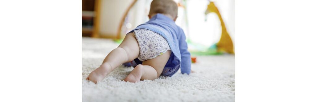 Decoração de chá de fraldas com papel kraft