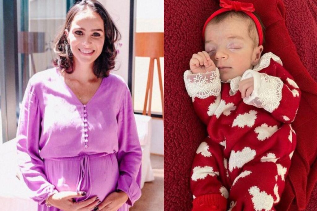 Bolo da comemoração de 1 mês de vida de Maria Guilhermina